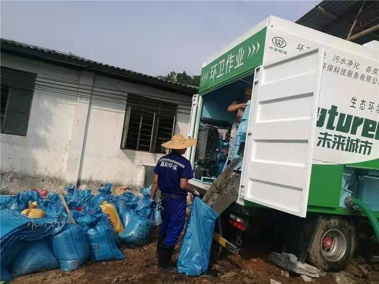 太湖工业污泥压干处理